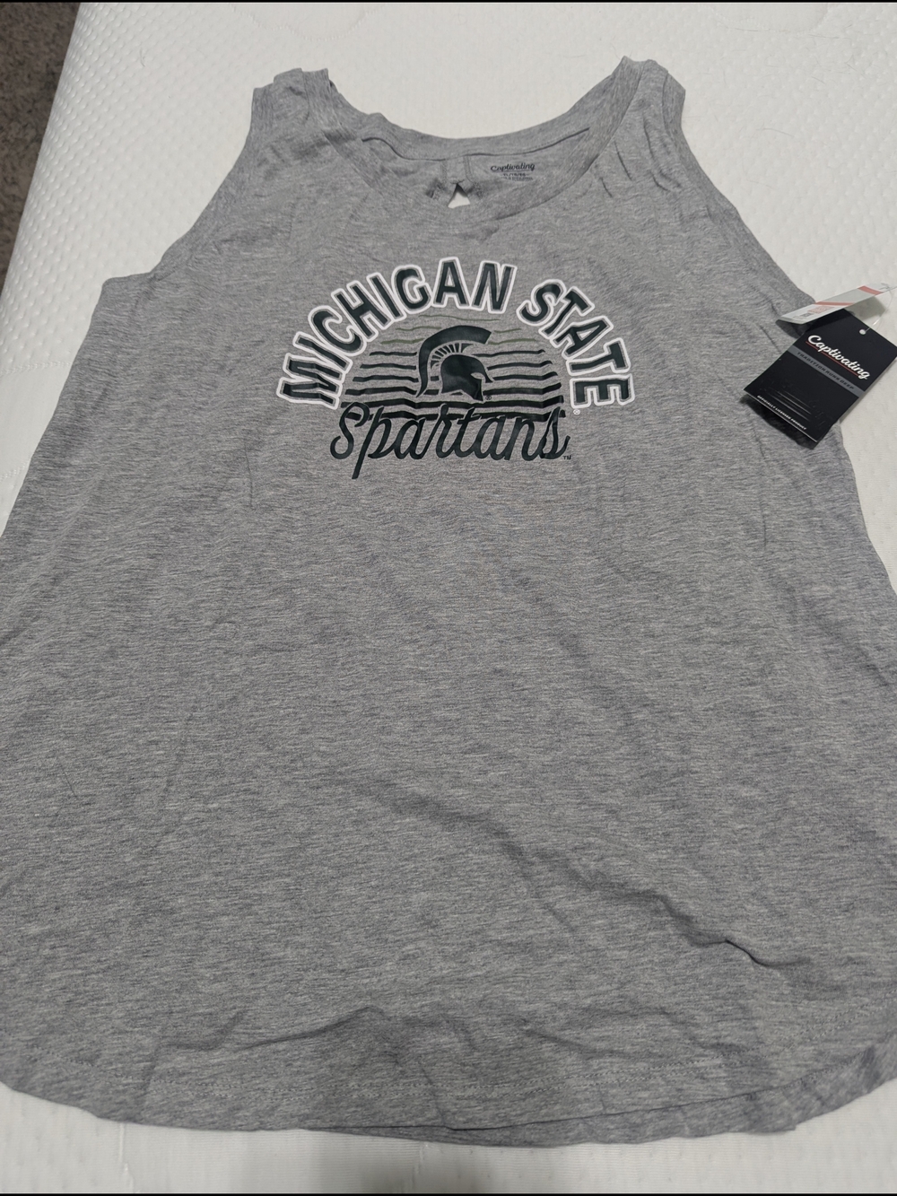 Michigan State Spartans Gray Tank Top